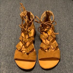 Girls brown sandals